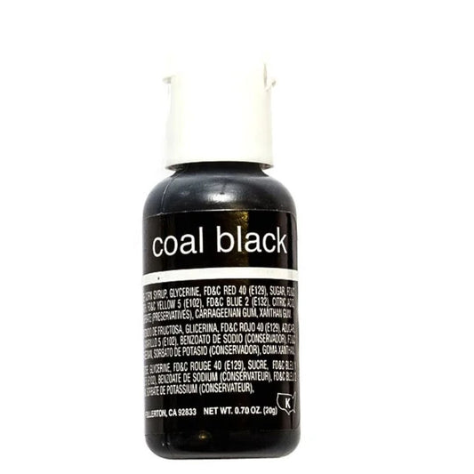 Coal Black Edible Liqua Gel Colour 20ml Chefmaster