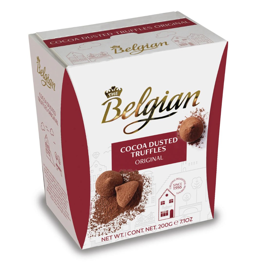 Cocoa Dusted Truffles Original 200g The Belgian