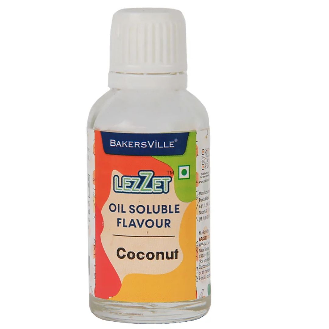 Coconut  Lezzet Oil Soluble Flavour 30ml Bakersville