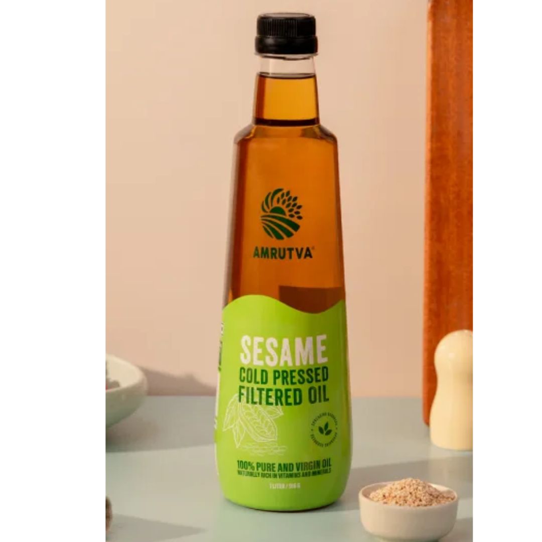 Cold pressed Sesame Oil _ 1 Litre Amrutva