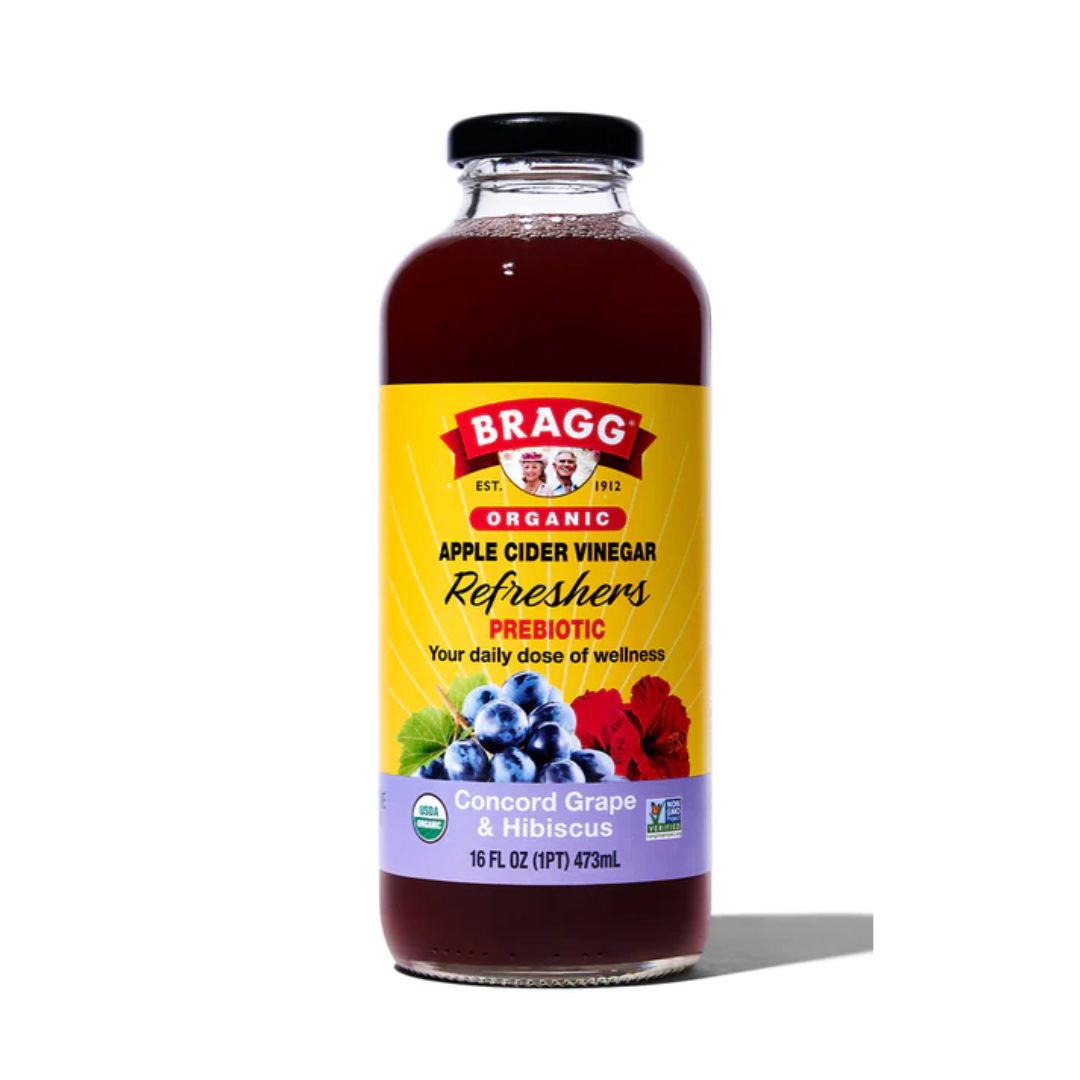 Concord Grape & Hibiscus Refreshers Apple Cider Vinegar 473ml Bragg