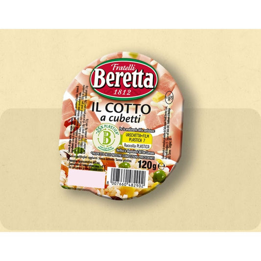 Cooked Ham Cubes 120g Fratelli Beretta