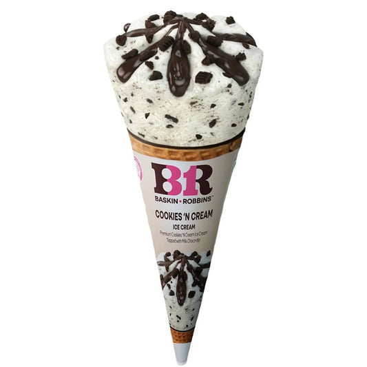 Cookies & Cream Ice Cream Cone 110ml Baskin Robbins