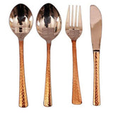 Copper Cutlery Hammered (Fork,Knife,Table Spoon,Spoon) La Coppera