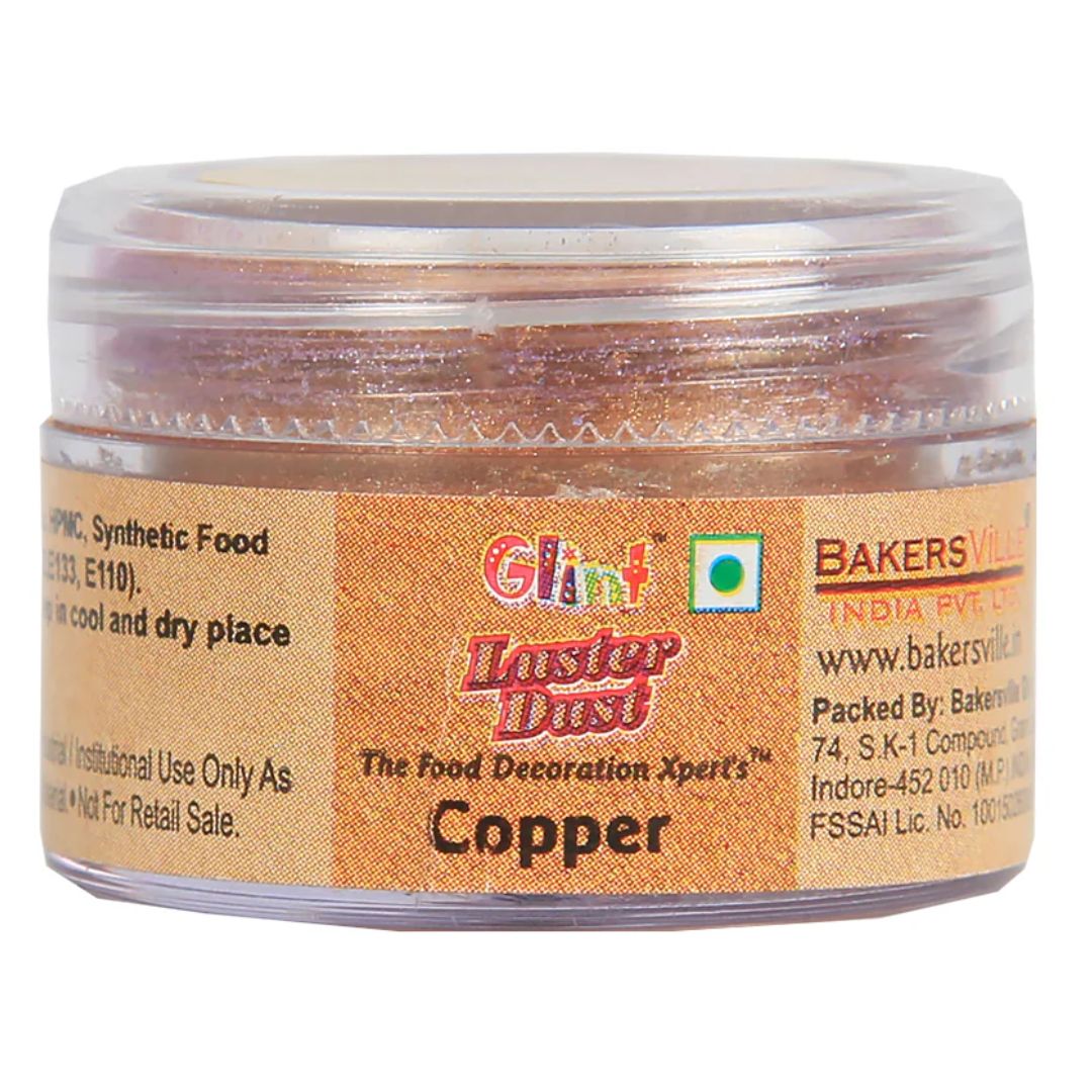 Copper Edible Luster Dust 5g Glint