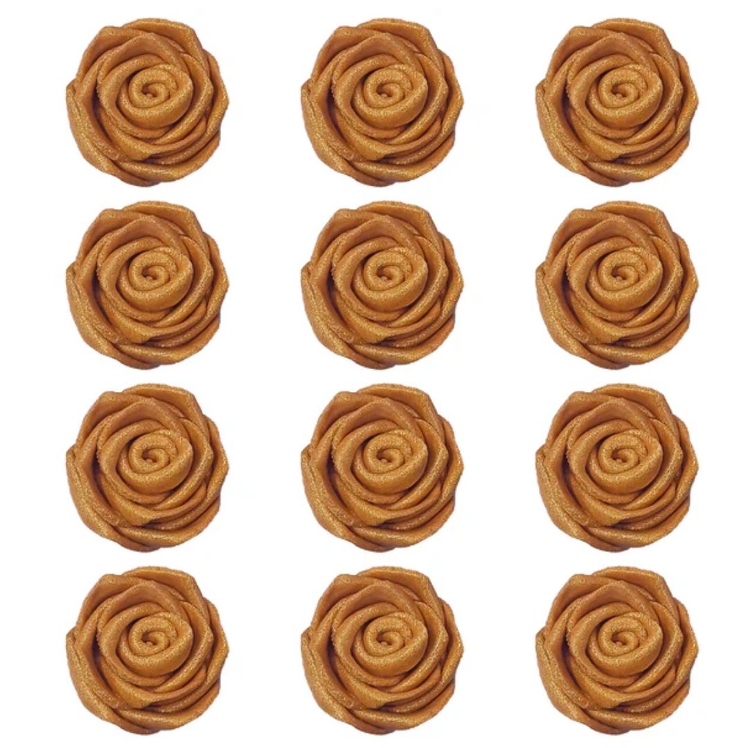 Copper Roses Edible Rose Cake Toppers Confect