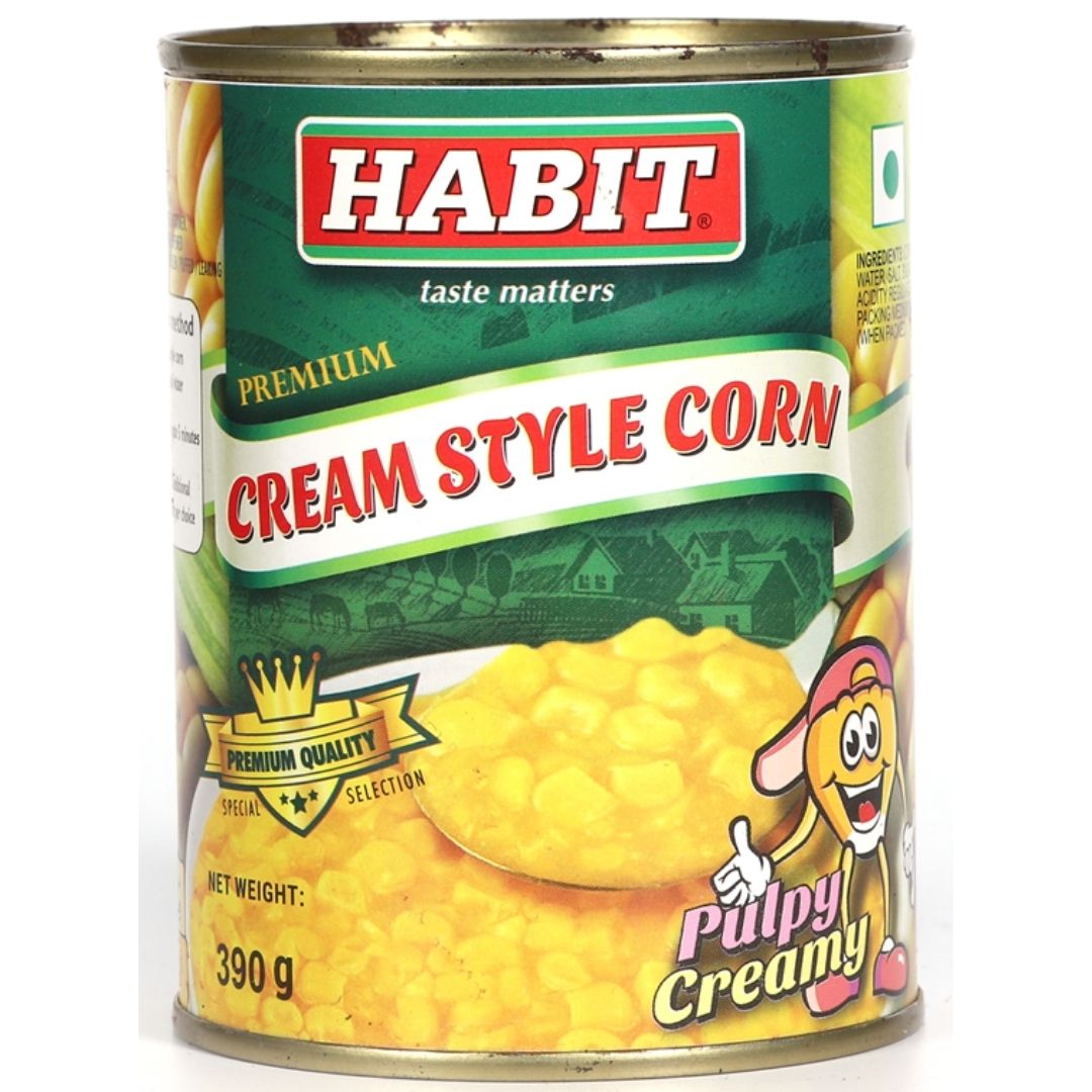 Corn Creamstyle Yellow 390 gm  HABIT