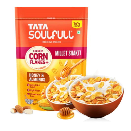 Corn Flakes+ Honey Almond 450g Tata Soulfull