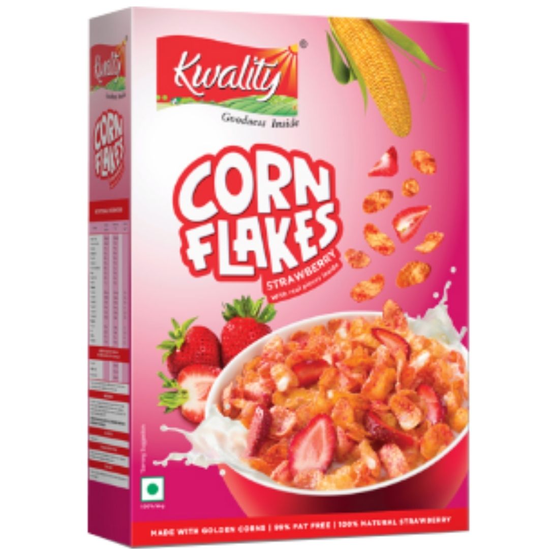 Corn Flakes – Strawberry  Kwality