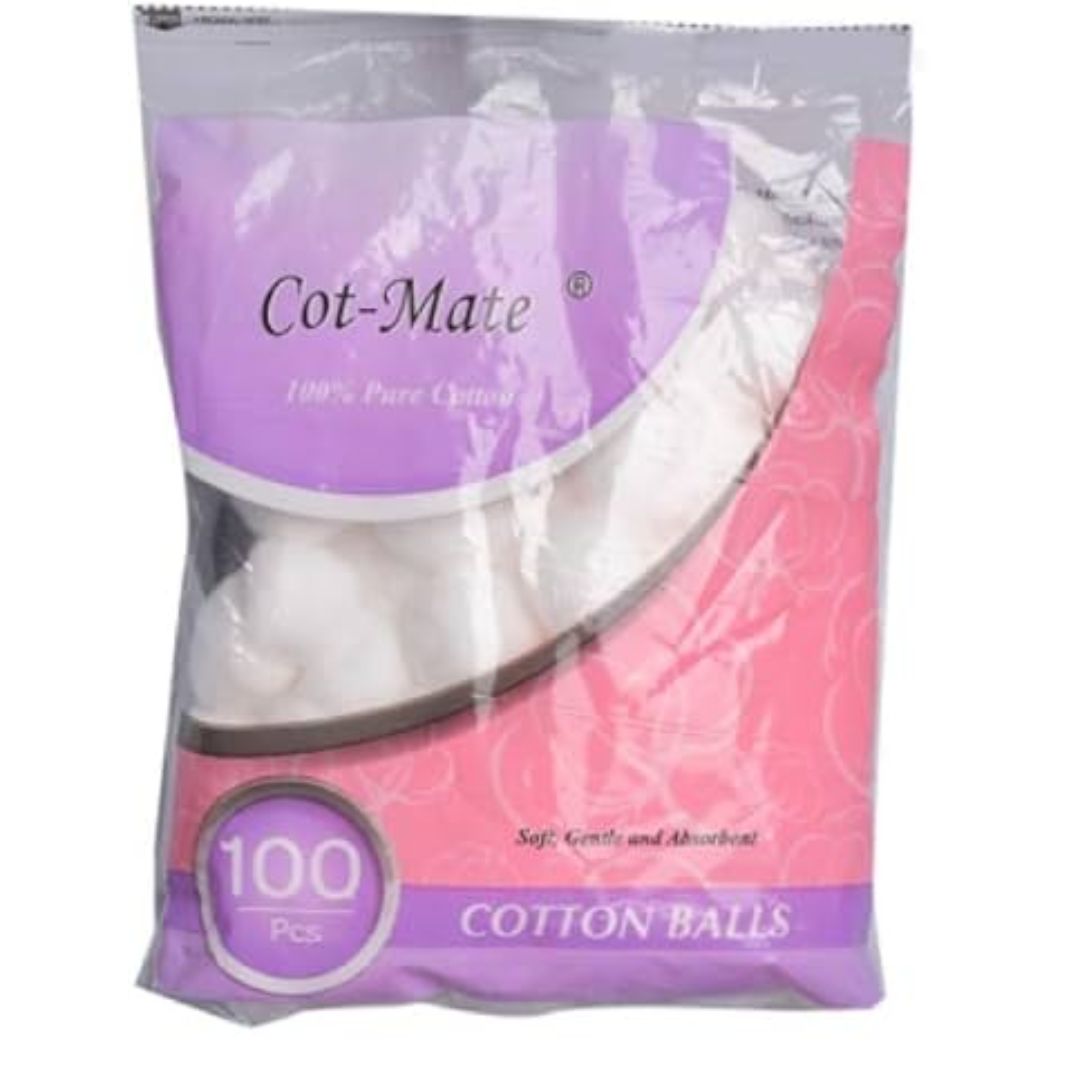 Cotton Balls (Pack of 100 pcs)  Cot-mate