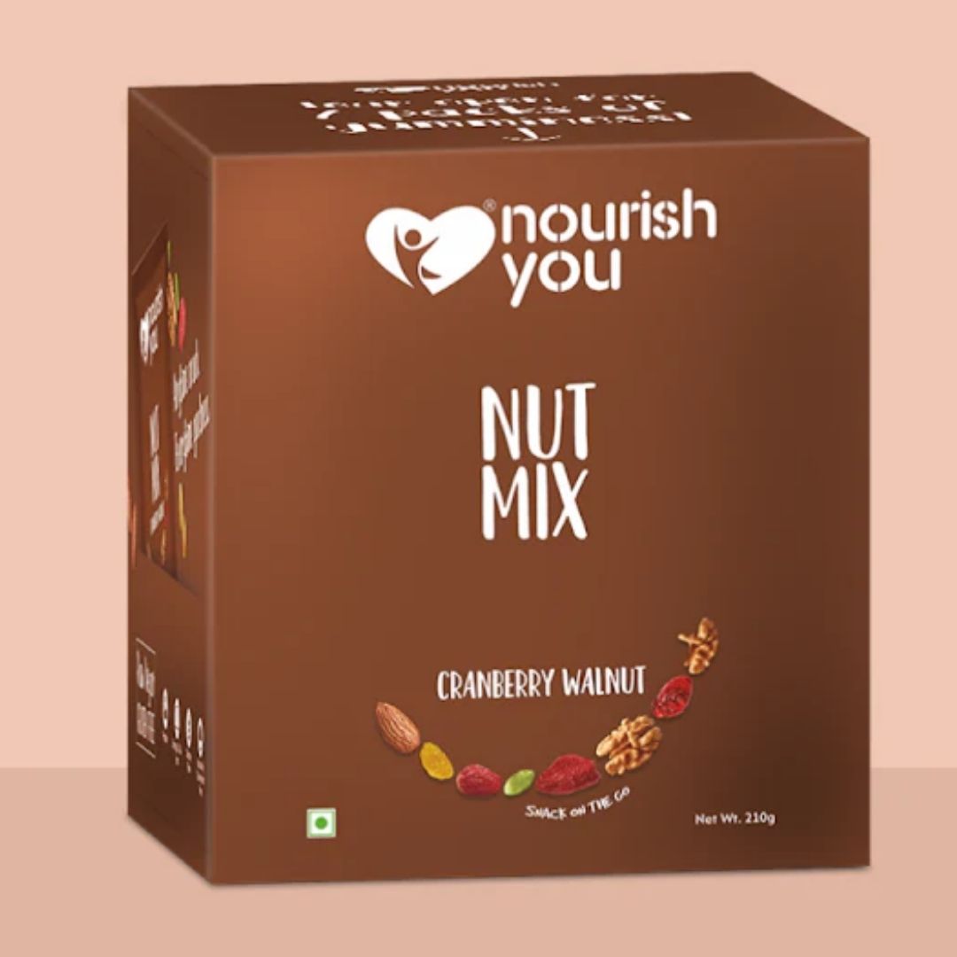 Cranberry walnut nut mix 210g Nourish You