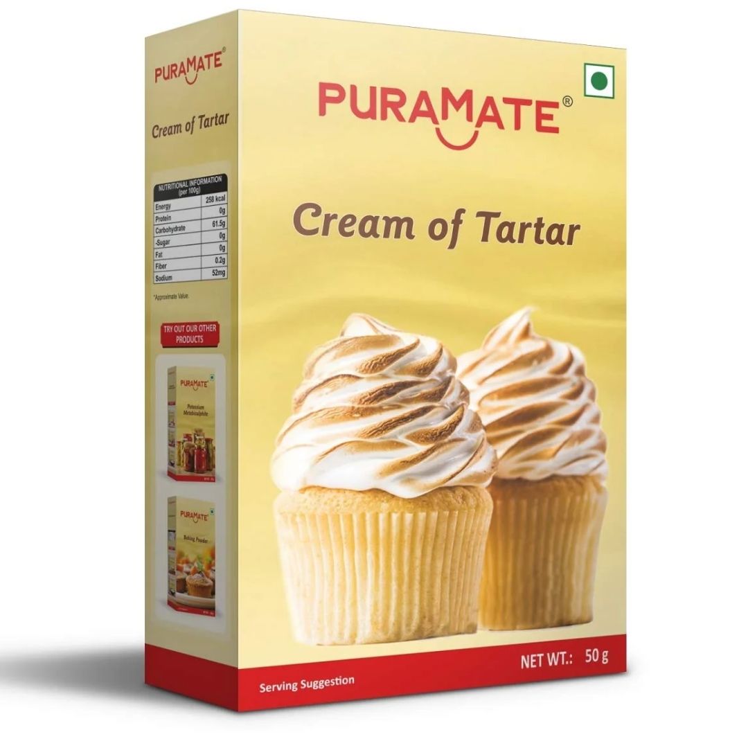 Cream of Tartar, 50 Gm Puramate