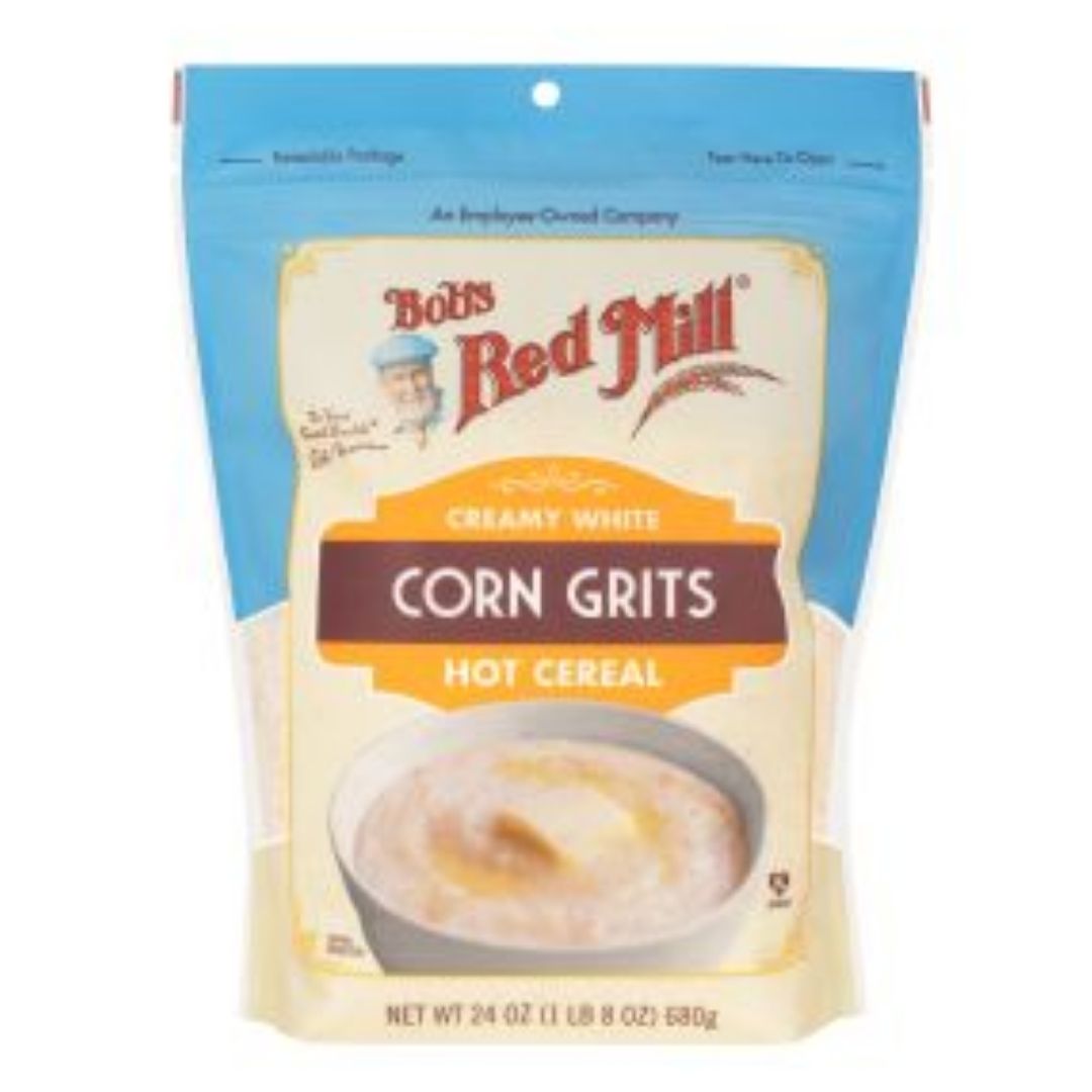 Creamy White Corn Grits Hot Cereal Bobs Red Mill