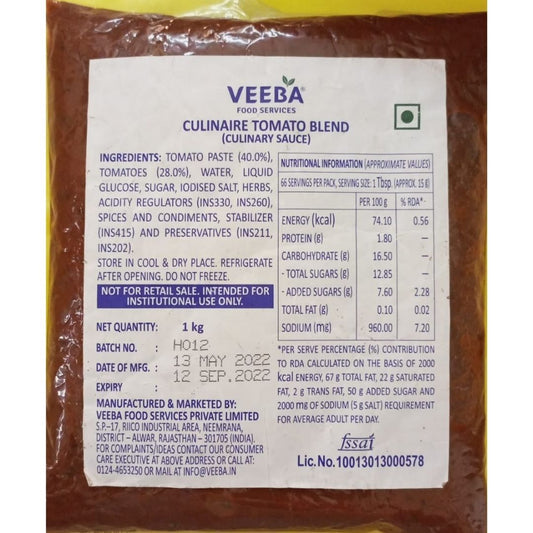 Culinaire Tomato Blend 1.2 Kg Veeba