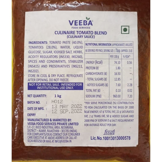 Culinary Tomato Blend 1 Kg Veeba