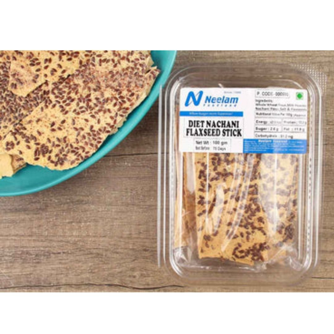 DIET NACHANI FLAXSEED STICK 100G NEELAM