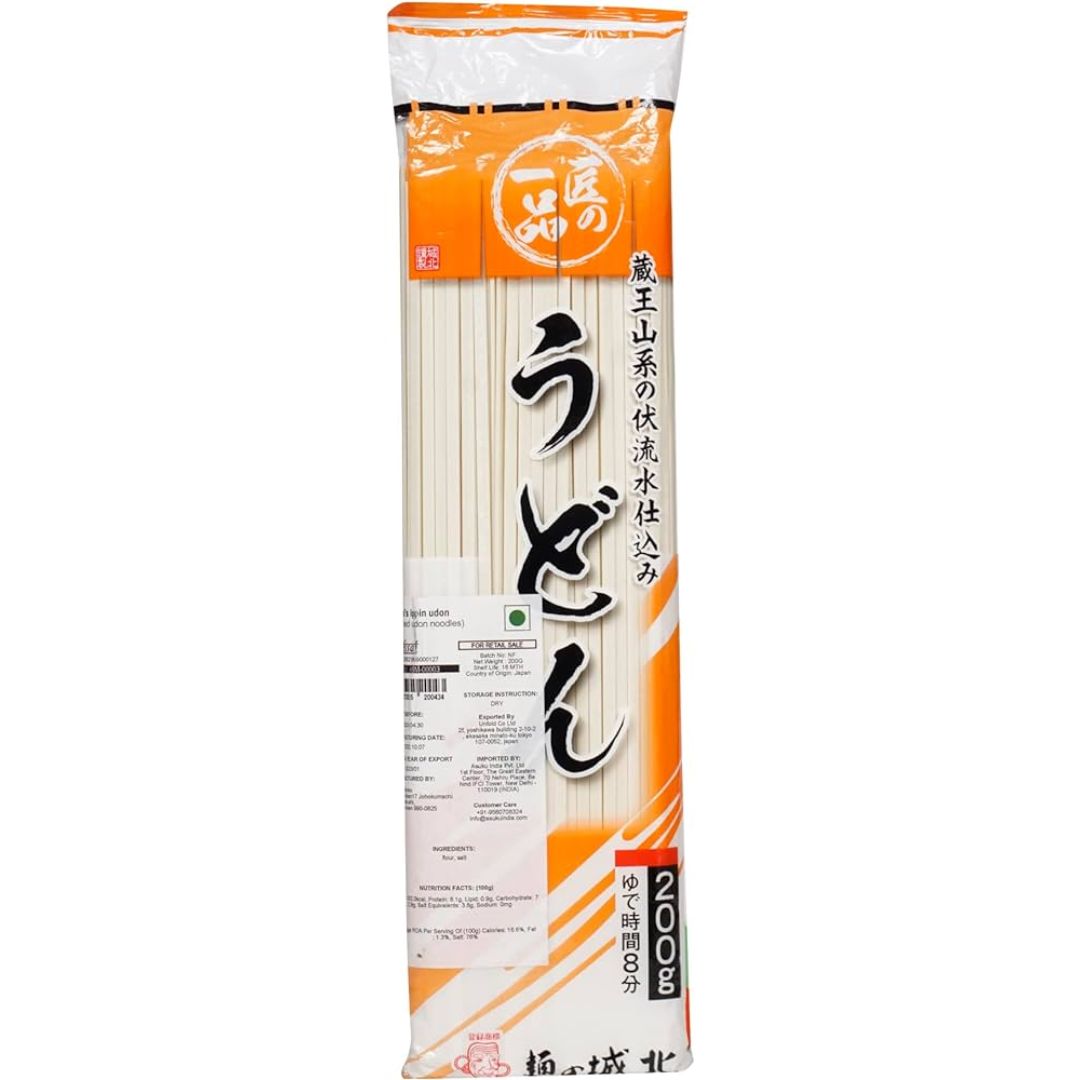 Takumi'S Ippin Udon (Dried Udon Noodles) 200 gm  Johuku Menko