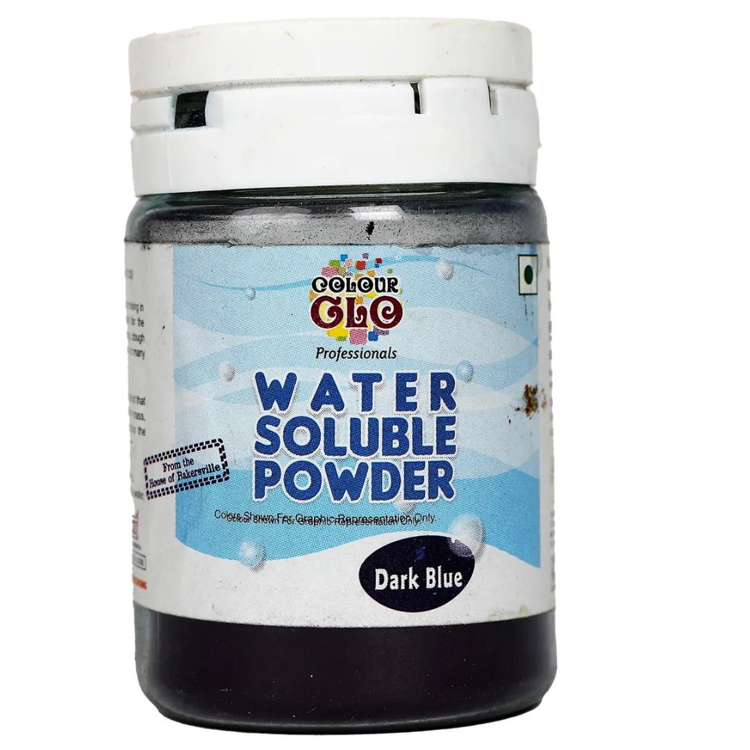 Dark Blue Water Soluble Powder, 10Gm Colourglo