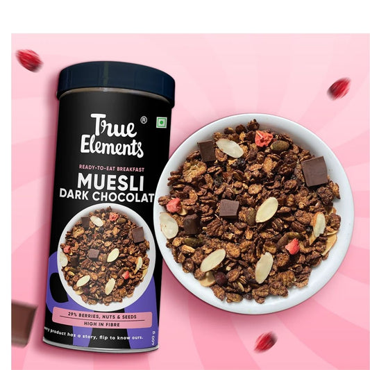 Dark Chocolate Muesli 400gm True Elements