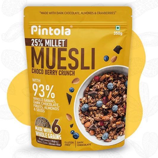 Dark Chocolate & Cranberry Muesli 350g Pintola