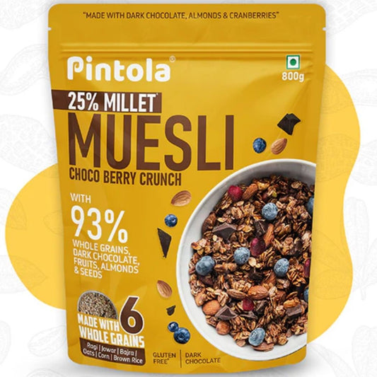 Dark Chocolate & Cranberry Muesli 800g Pintola