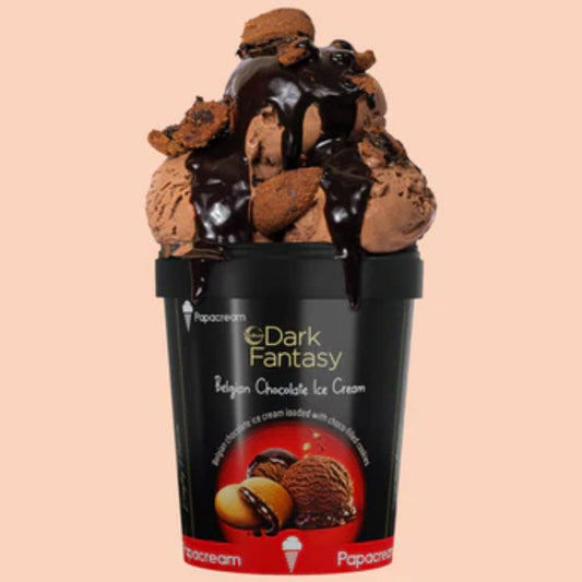 Dark Fantasy Belgian Chocolate 500ml Papacream