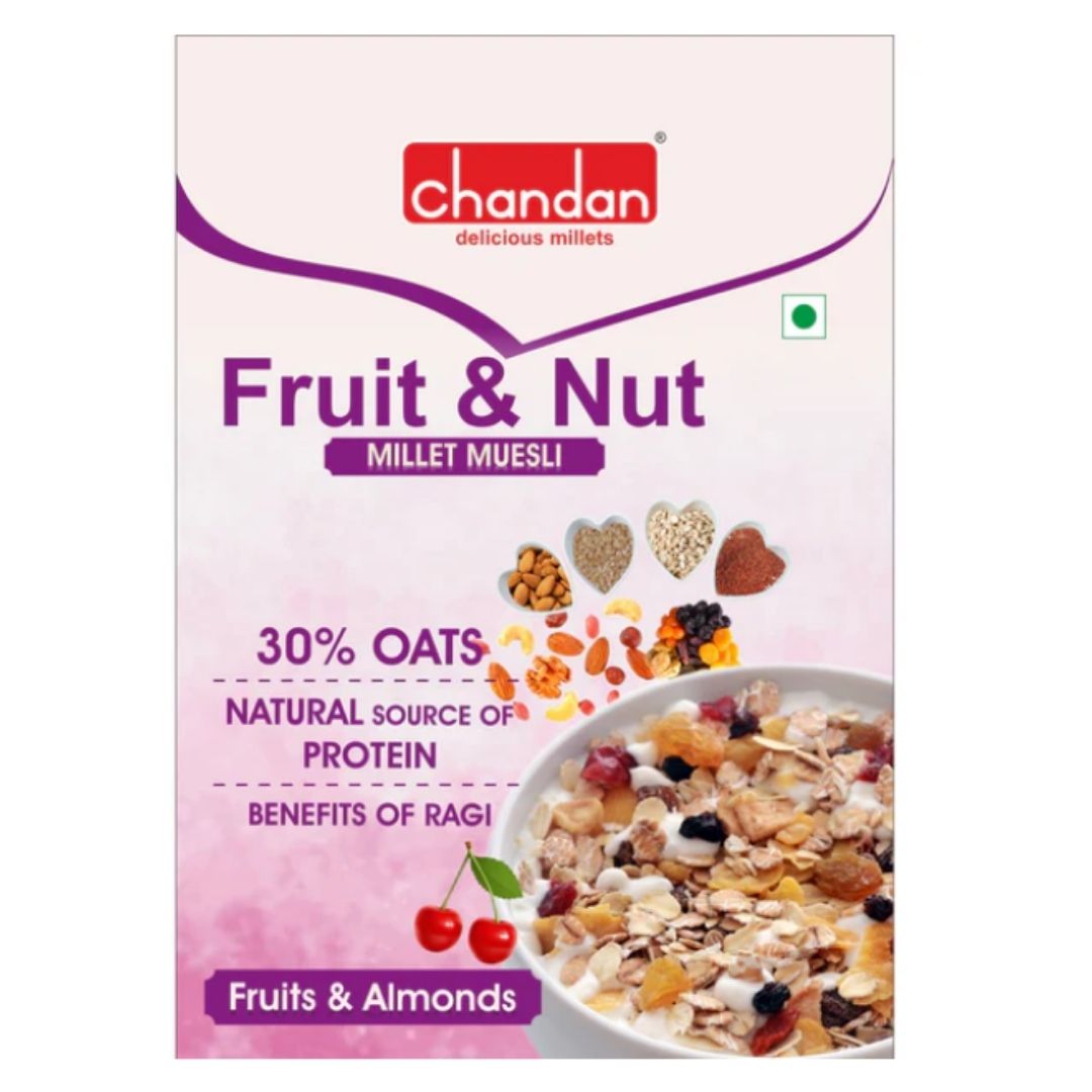 Delicious Milltes Fruit & Nut Millet Muesli 400g Chandan Mukhwas