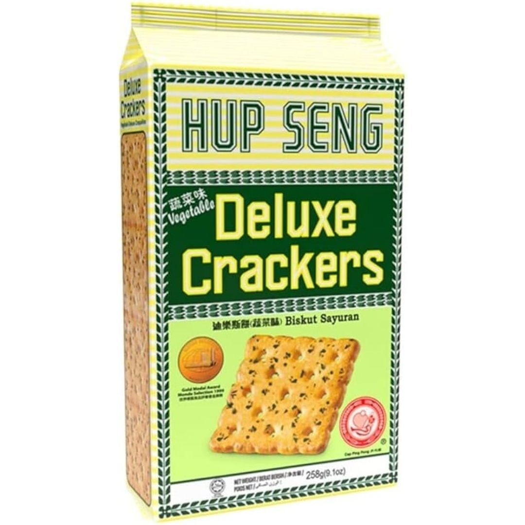 Deluxe Crackers Vegetable 258g Hupseng