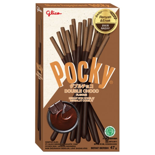 Double Choco Flavour Biskuit Stick 47g Pocky