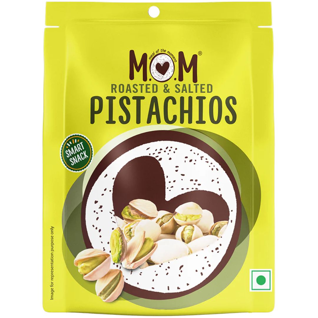 Dry Fruits- Roasted & Salted Pistachios 12 gm*10 ( gmreen Mono)  MOM