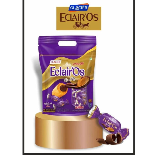 Eclair'os Brown Chocolate Eclairs Toffees 625gm Glacier's