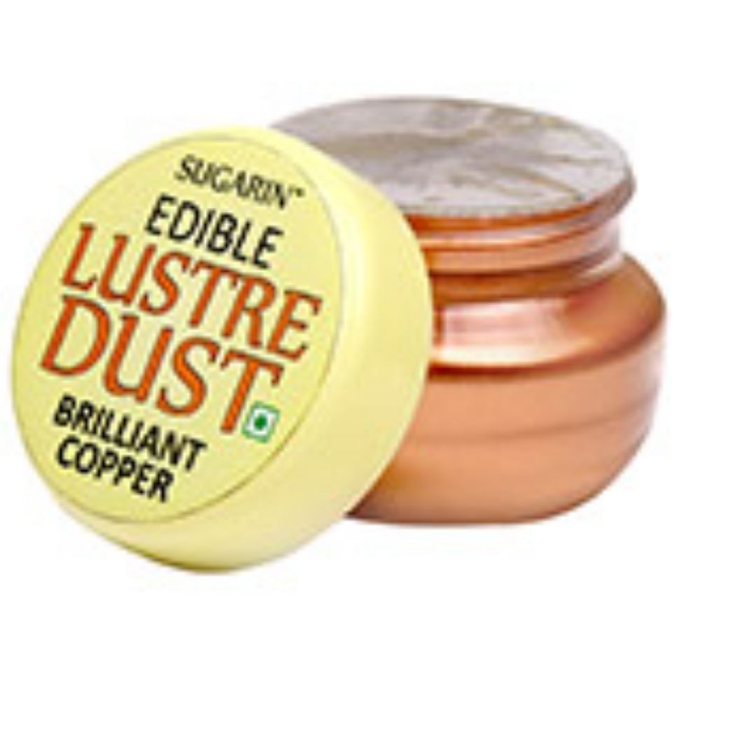 Edible Brilliant Copper Lustre Dust Sugarin