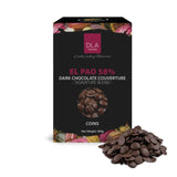 El Pao 58% Dark chocolate couverture 500gm DLA naturals