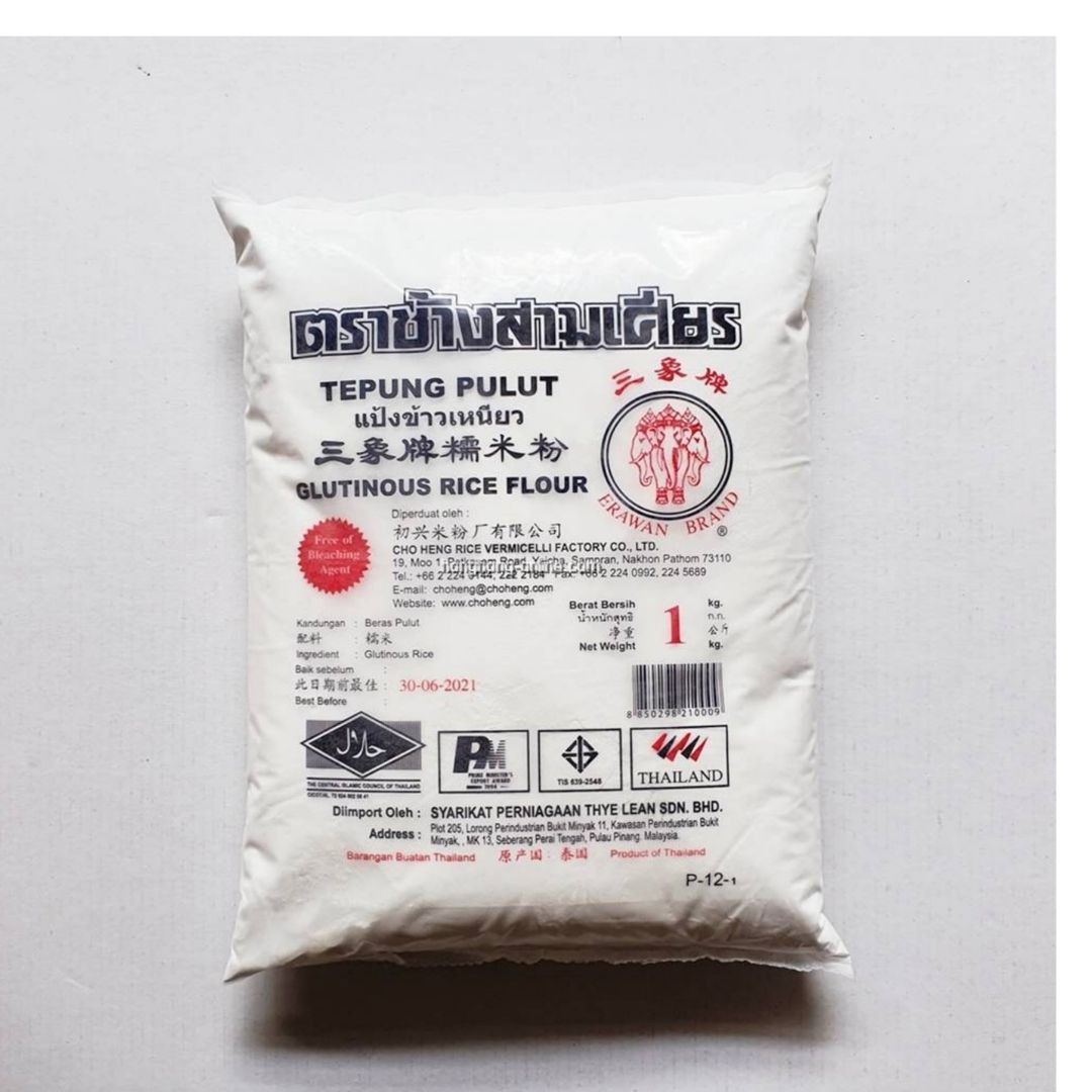 Erawan Glutinous Rice Flour, 1kg Tepung Pulut