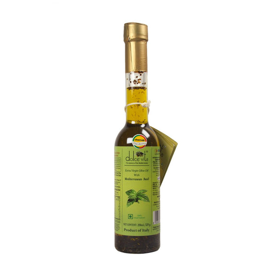 Extra Virgin Olive Oil with BASIL 250ml Dolce Vita