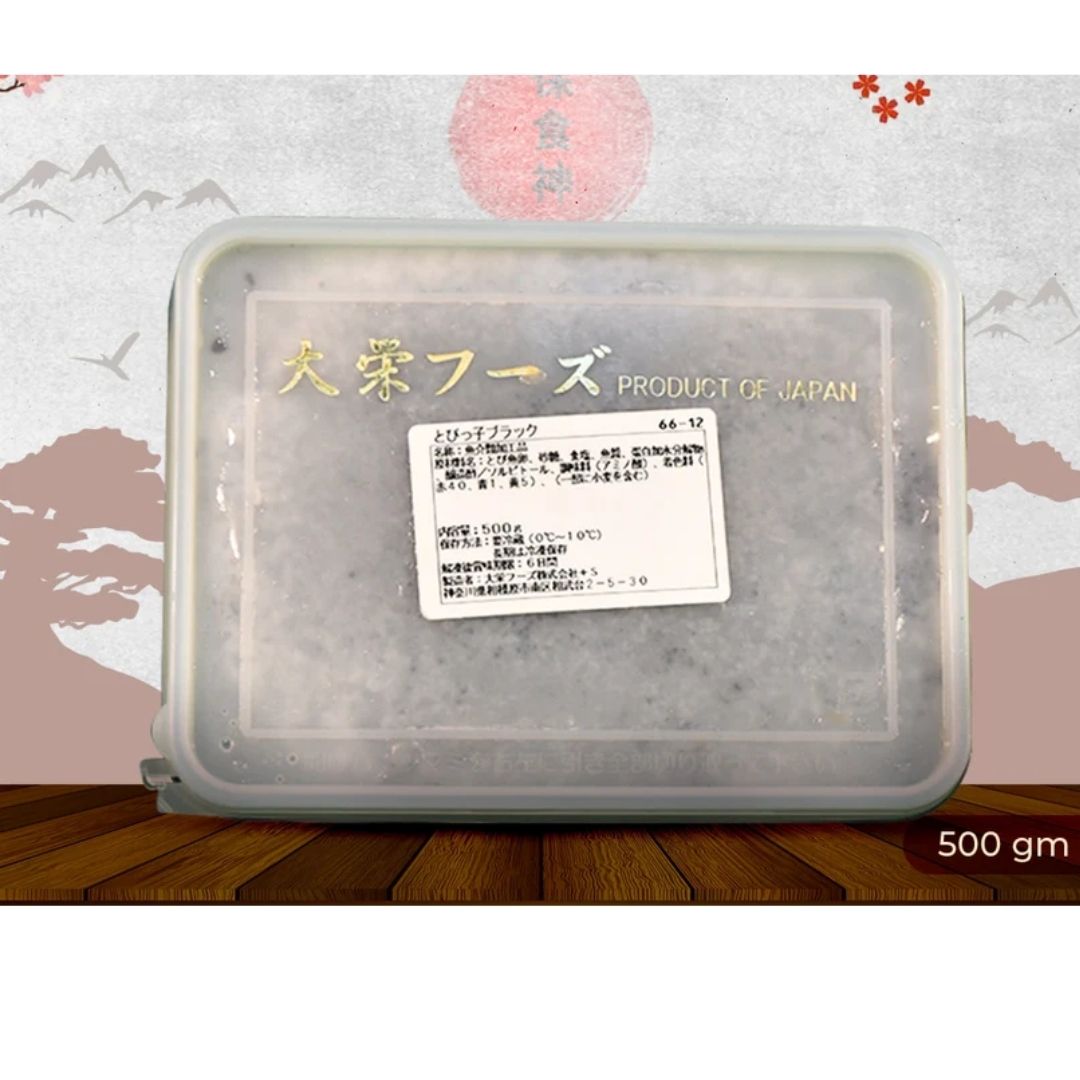 FISH ROE DAIEI BLACK TOBIKO 500G OISHII