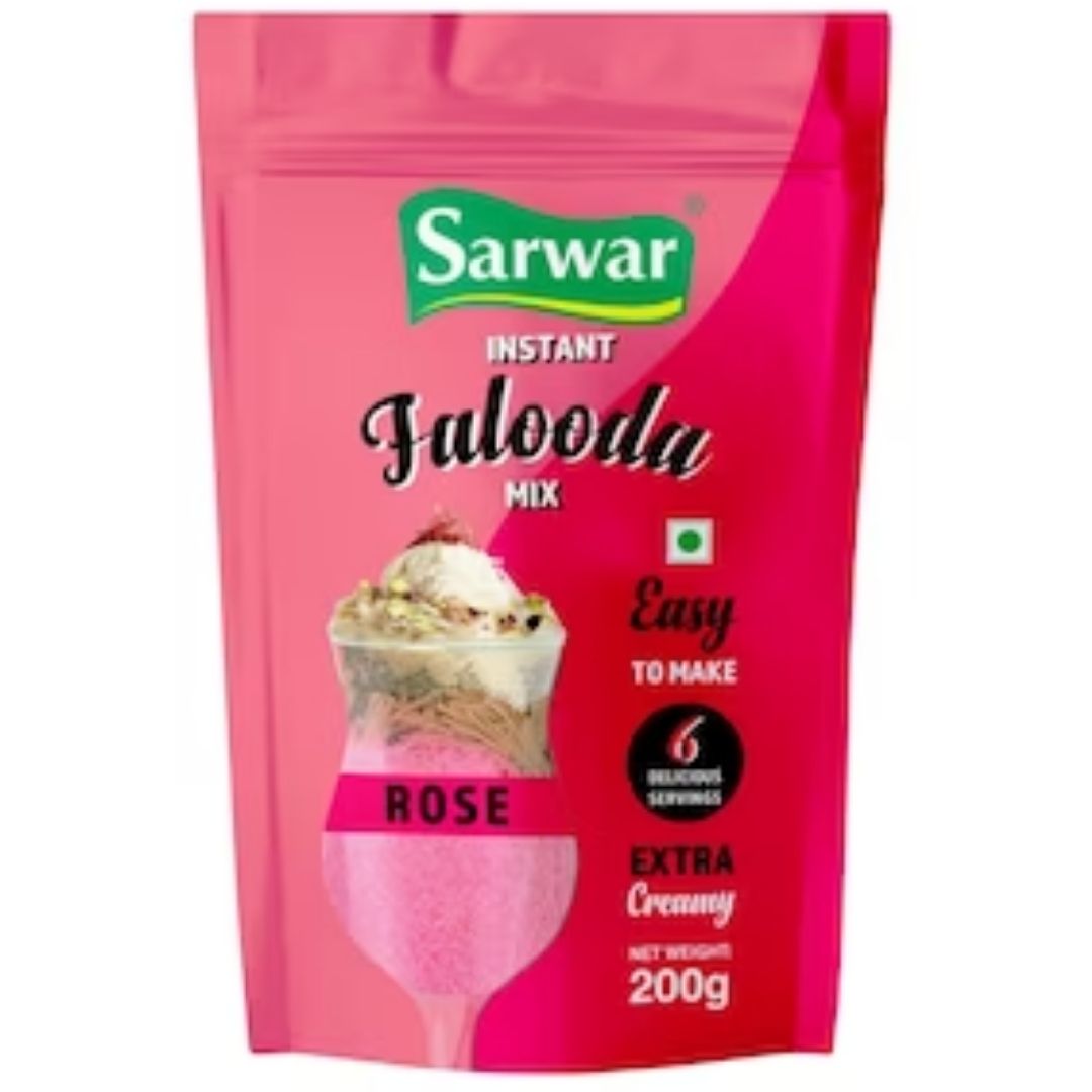 Falooda Mix (Instand) Rose 200 gm Sarwar