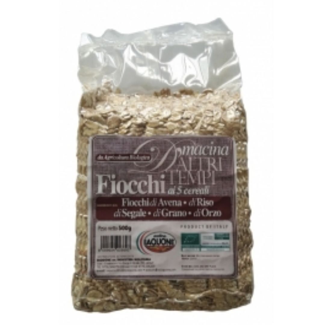 Flakes with 5 Cereals 500g Molino Laquone