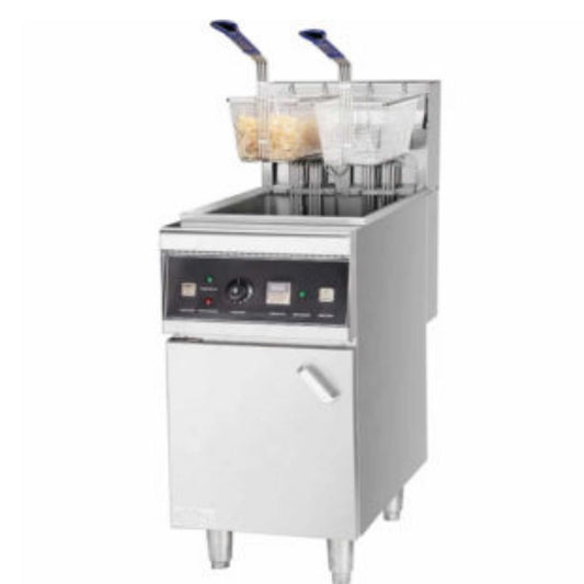 Floor Standing Electric Deep Fryer 28 Litre 2 Basket