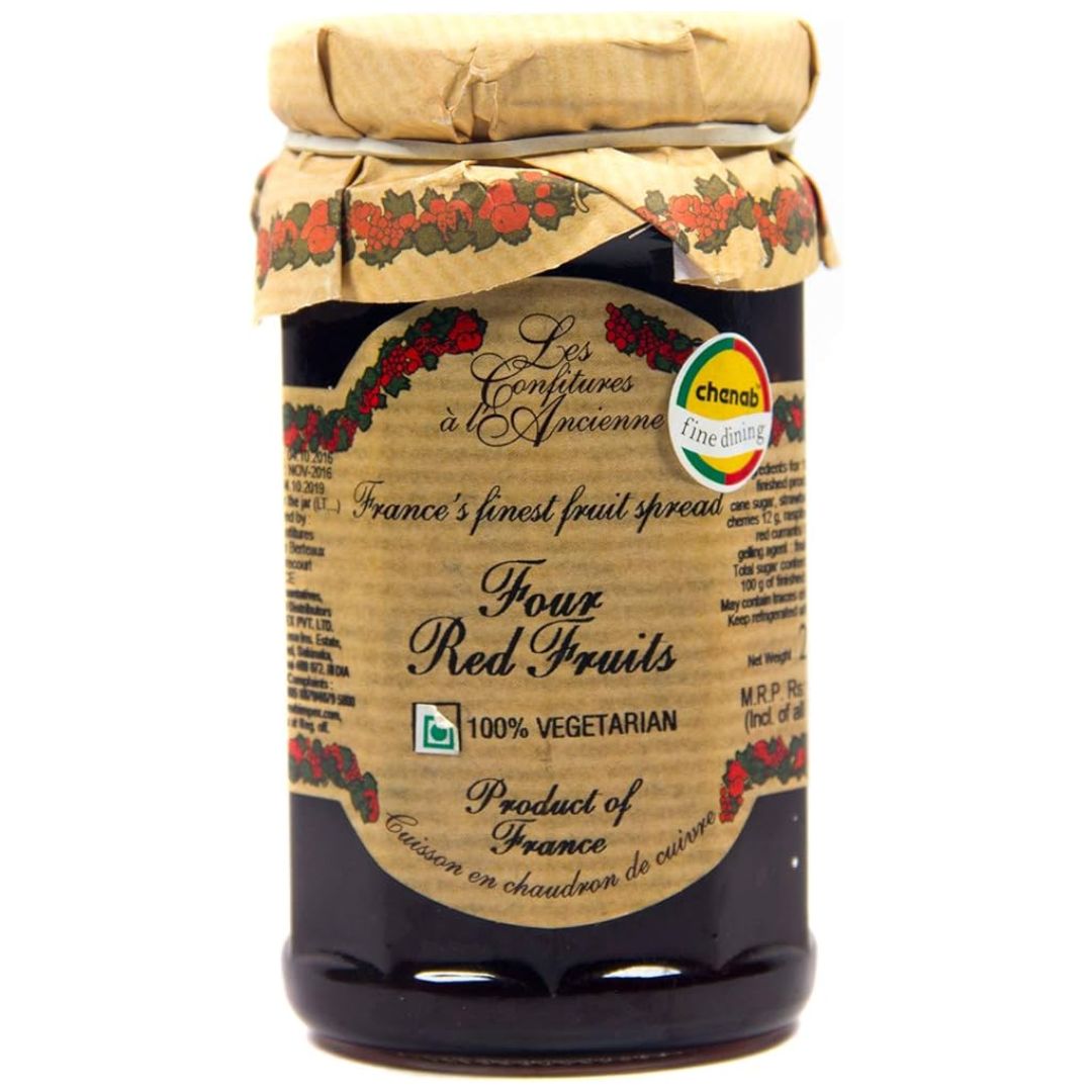 Four Red Fruit Jam, 270g Confitures