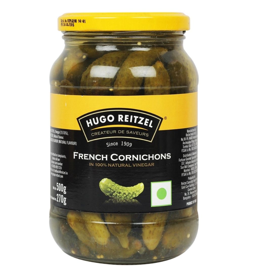 French Cornichons, 500g Hugo Reitzel