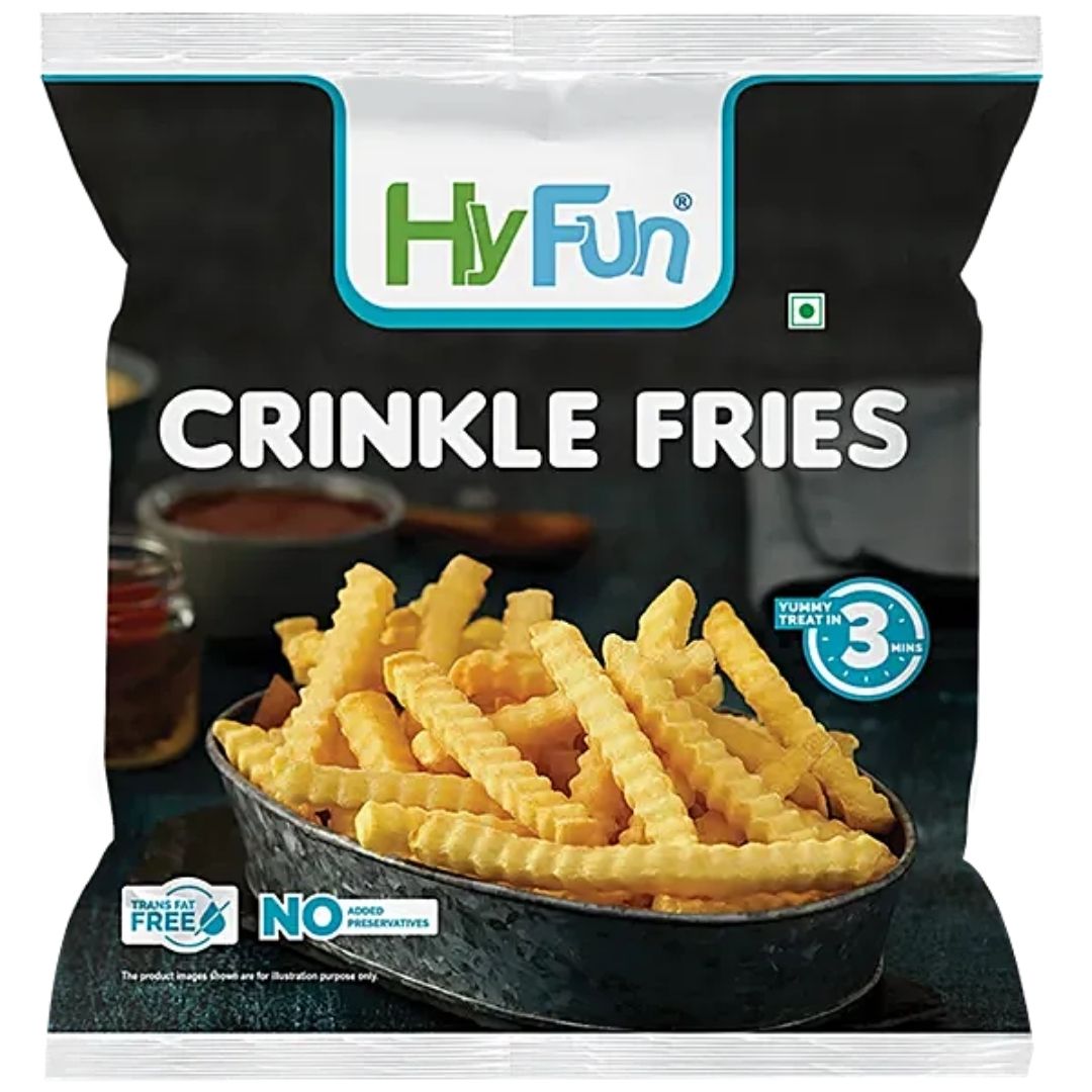 French Fries Crinkle Cut 11 mm AA   1 kg  - HyFun Food Service