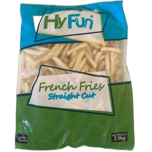 French Fries Straight Cut 9 mm AA   2.5 kg - HyFun Food Service