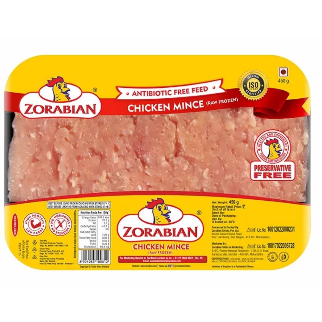 Frozen Chicken Mince 450g Zorabian