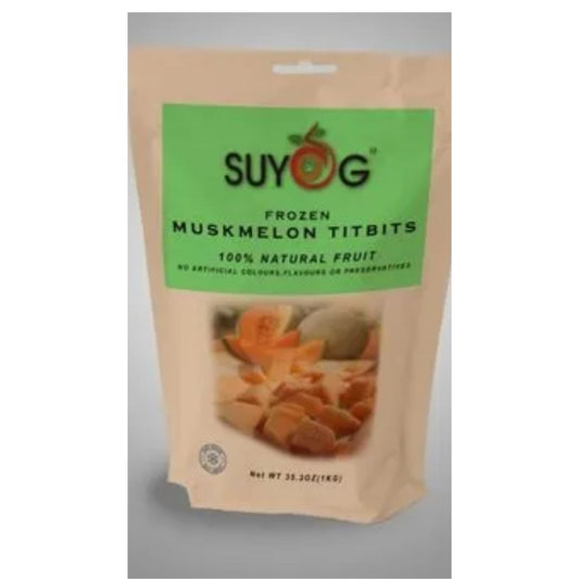 Frozen Muskmelon Cubes 1kg Suyog