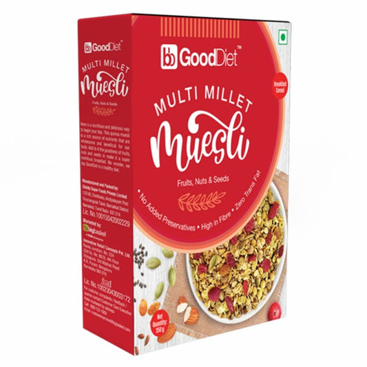 Fruits Nuts & Seeds Millet Masala Oats With Brown Rice 350g Good Diet