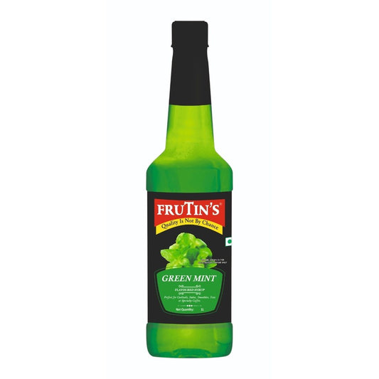 Green mint-flavored syrup 1ltr Frutin's