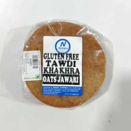 GLUTEN FREE OATS JOWAR TAWDI KHAKHRA 200G NEELAM