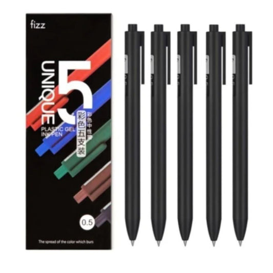 Gel Ink Pens 0.5mm-Set Of 5 Fizz