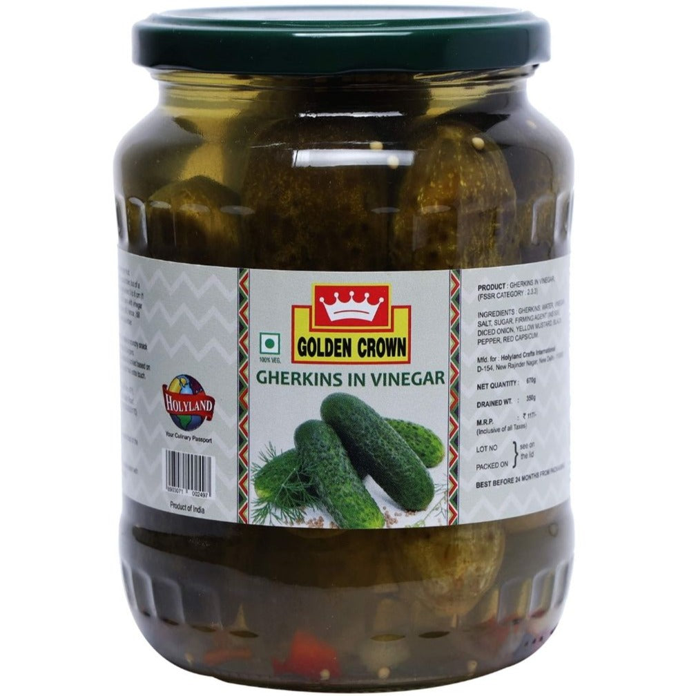 Gherkin Whole (6 - 9 Cm) 670 gm  Golden Crown